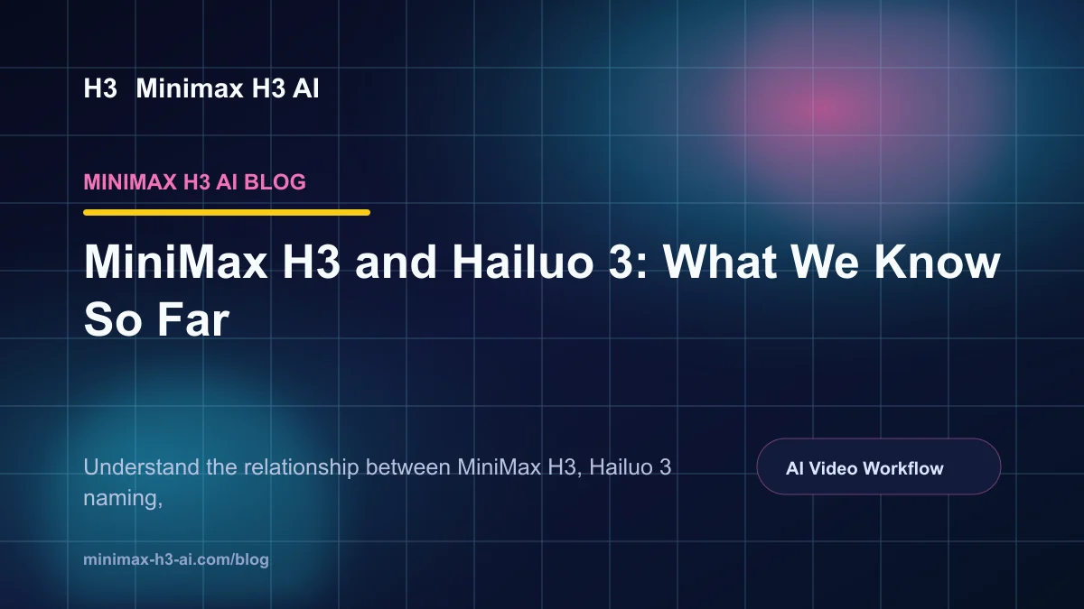Hotel Lobby AI Blog: MiniMax H3 and Hailuo 3: What We Know So Far