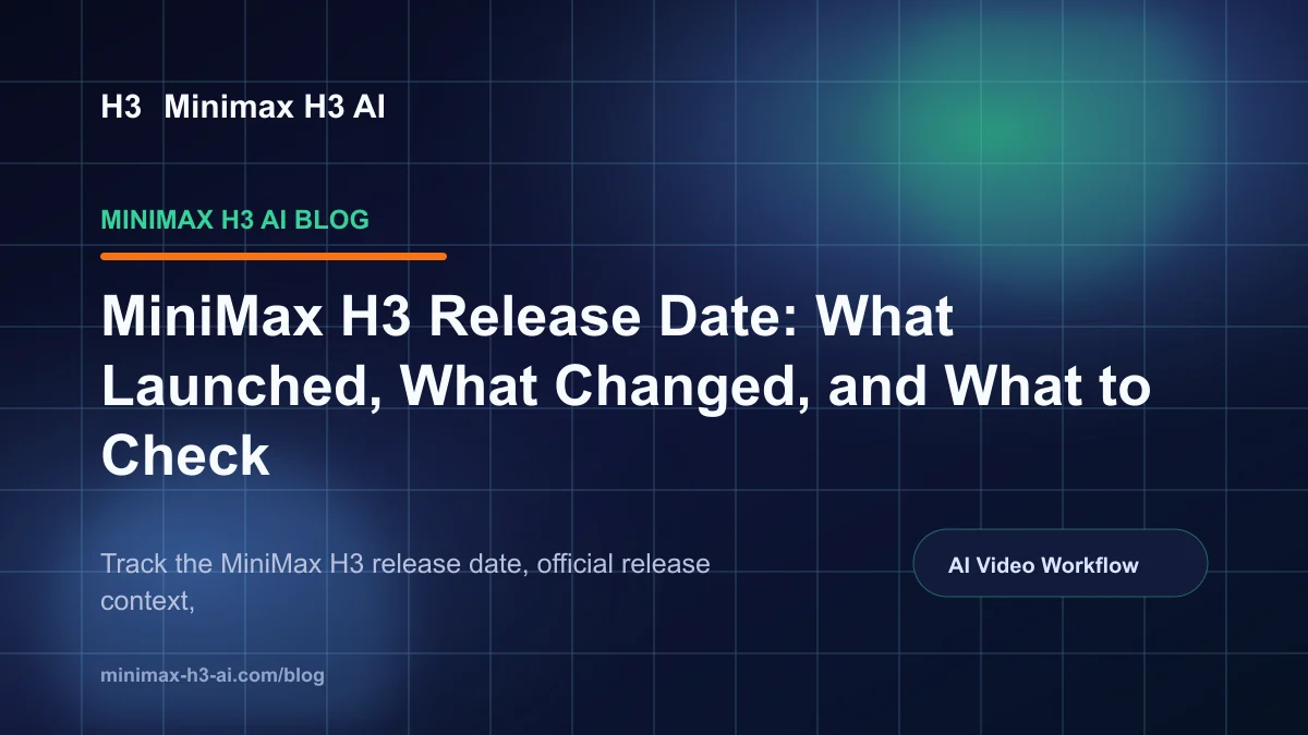 Hotel Lobby AI Blog: MiniMax H3 Release Date: What Launched, What Changed, and What to Check